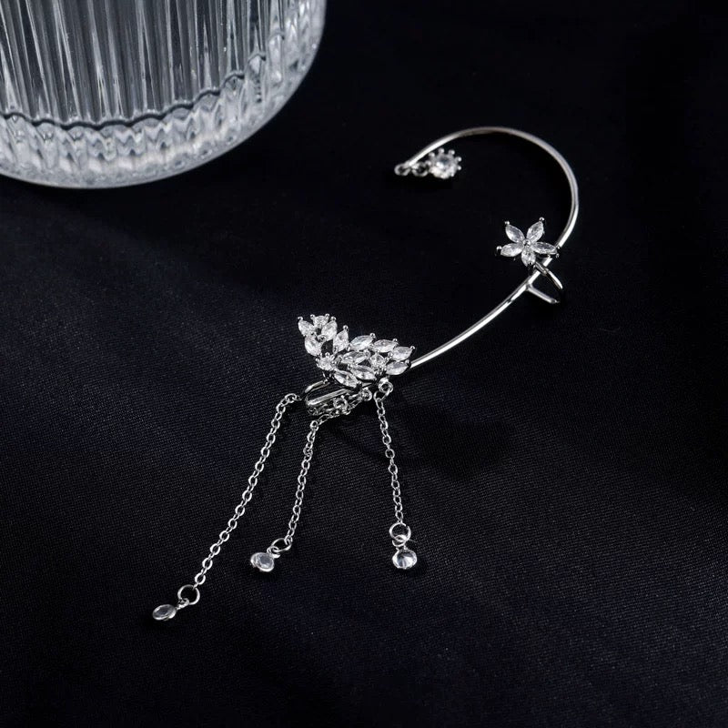 Aurora Butterfly Tassel Earrings