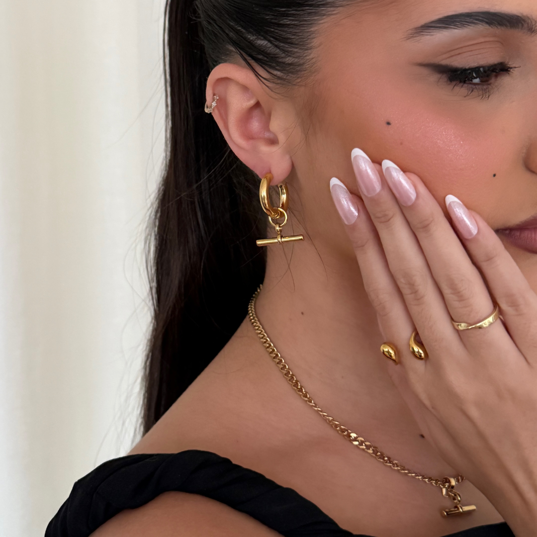 Sleek Bar Hoops