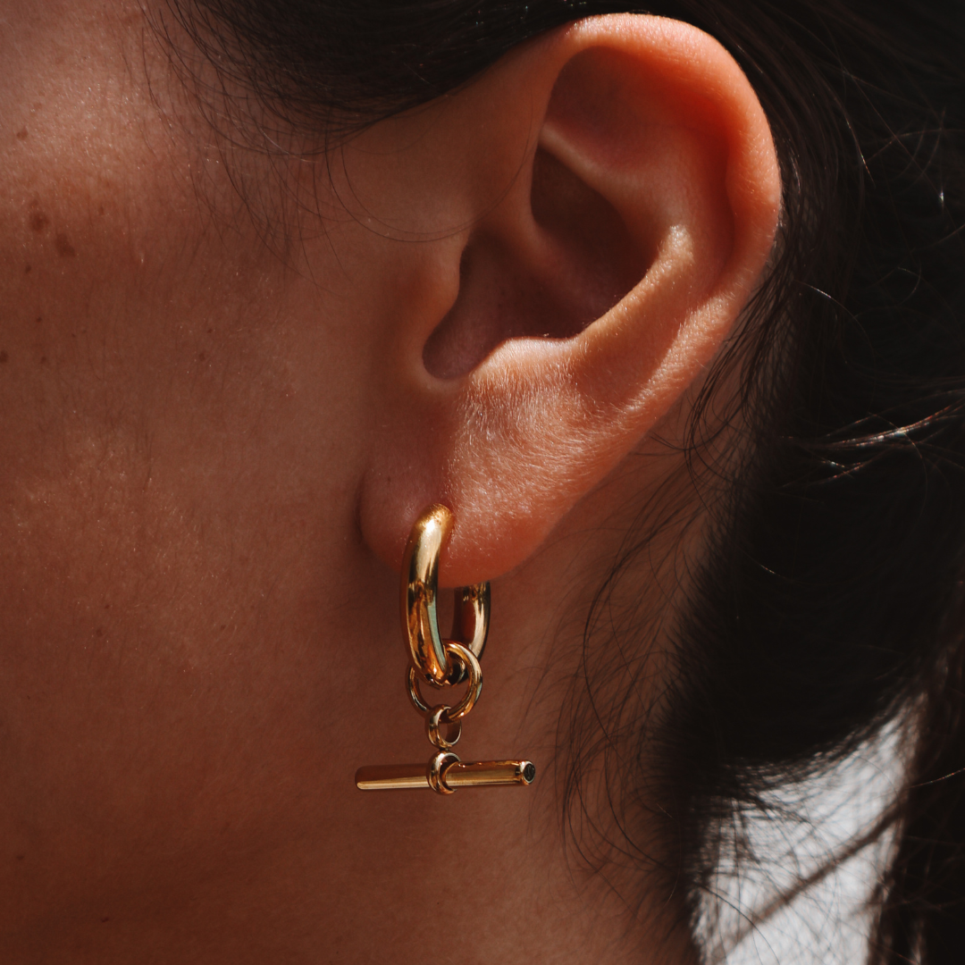 Sleek Bar Hoops