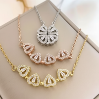 Four-leaf Clovers Pendant Necklace