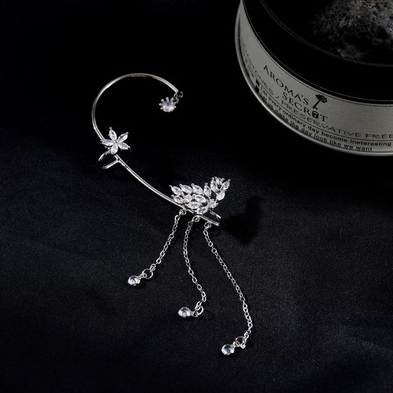 Aurora Butterfly Tassel Earrings