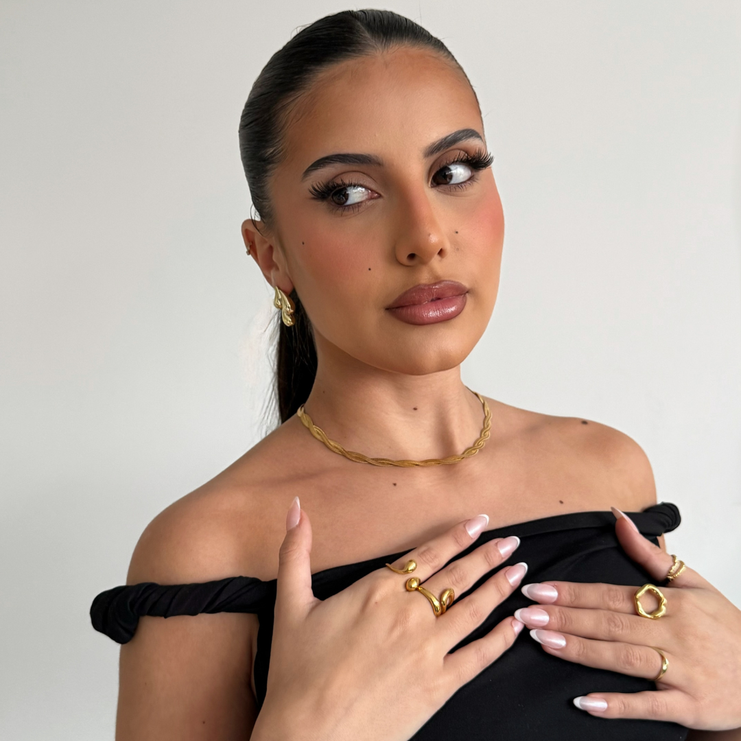 Adjustable Double Open Ring