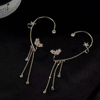 Aurora Butterfly Tassel Earrings