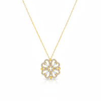 Four-leaf Clovers Pendant Necklace