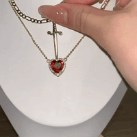 Heart & Sword Necklace – Love Meets Strength