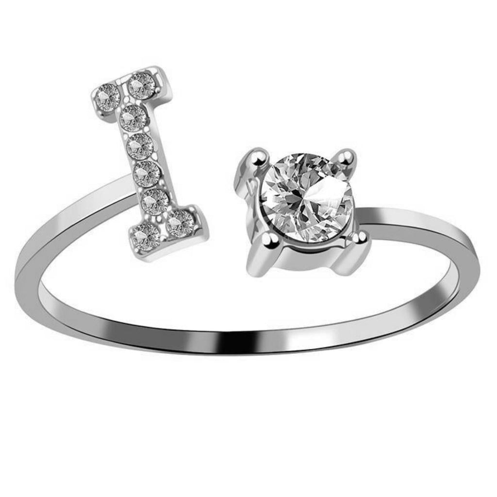 AURA Adjustable Initial Diamond Ring