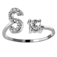 AURA Adjustable Initial Diamond Ring