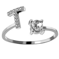 AURA Adjustable Initial Diamond Ring