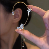 Aurora Butterfly Tassel Earrings