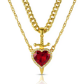 Heart & Sword Necklace – Love Meets Strength