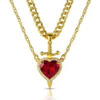 Heart & Sword Necklace – Love Meets Strength
