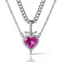 Heart & Sword Necklace – Love Meets Strength