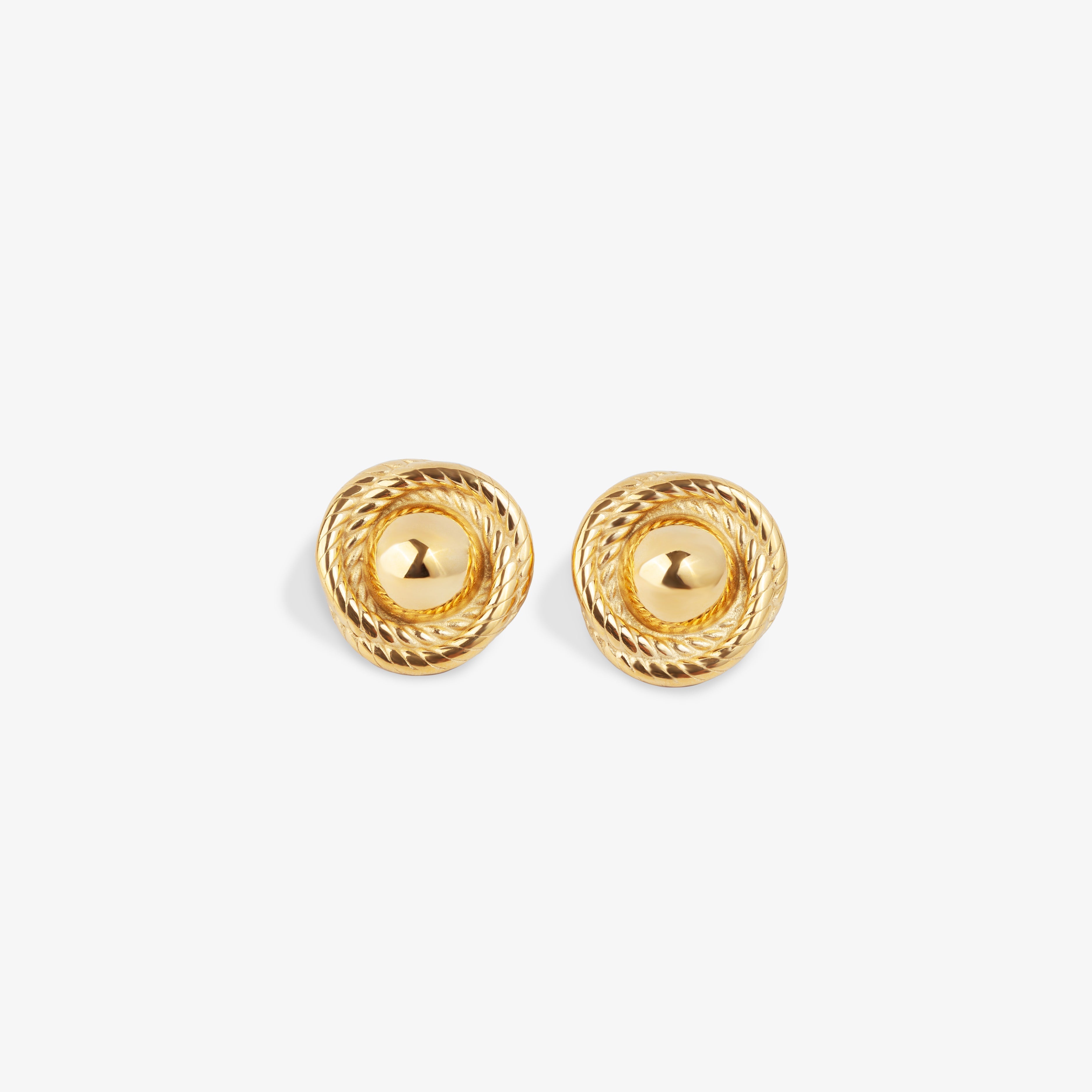 Twisted Disc Earrings