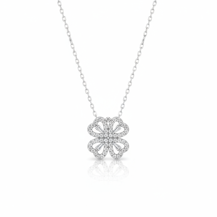 Four-leaf Clovers Pendant Necklace