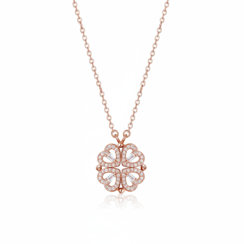Four-leaf Clovers Pendant Necklace