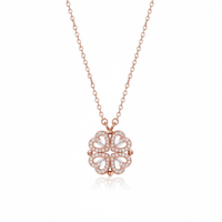 Four-leaf Clovers Pendant Necklace