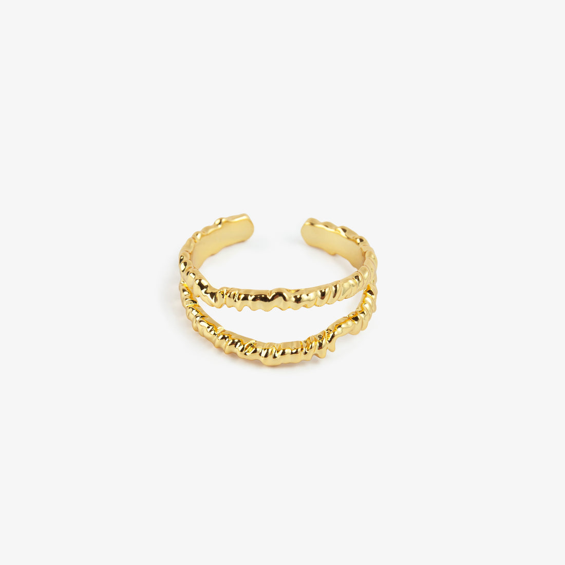 Adjustable Double Open Ring
