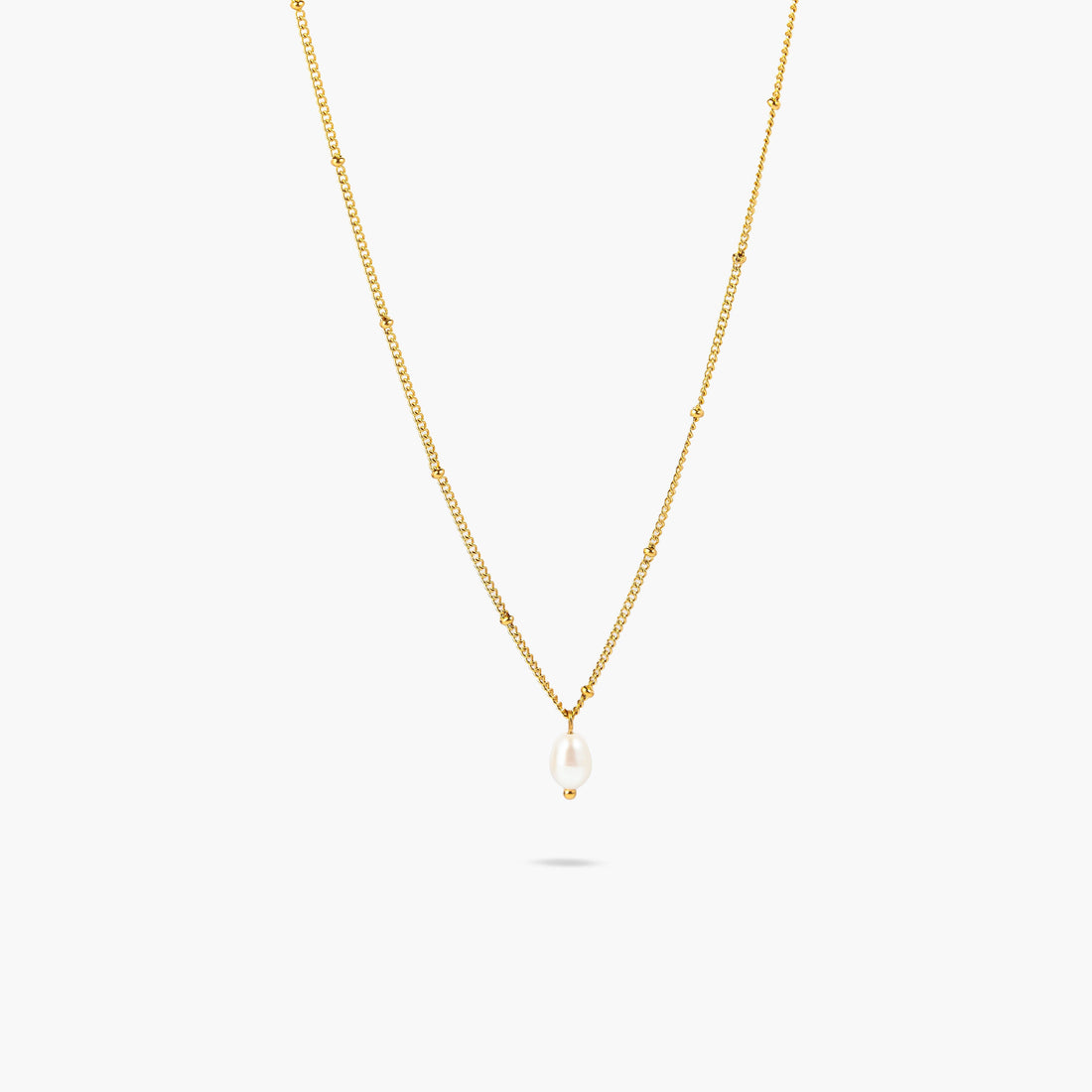 Beaded Pearl Necklace