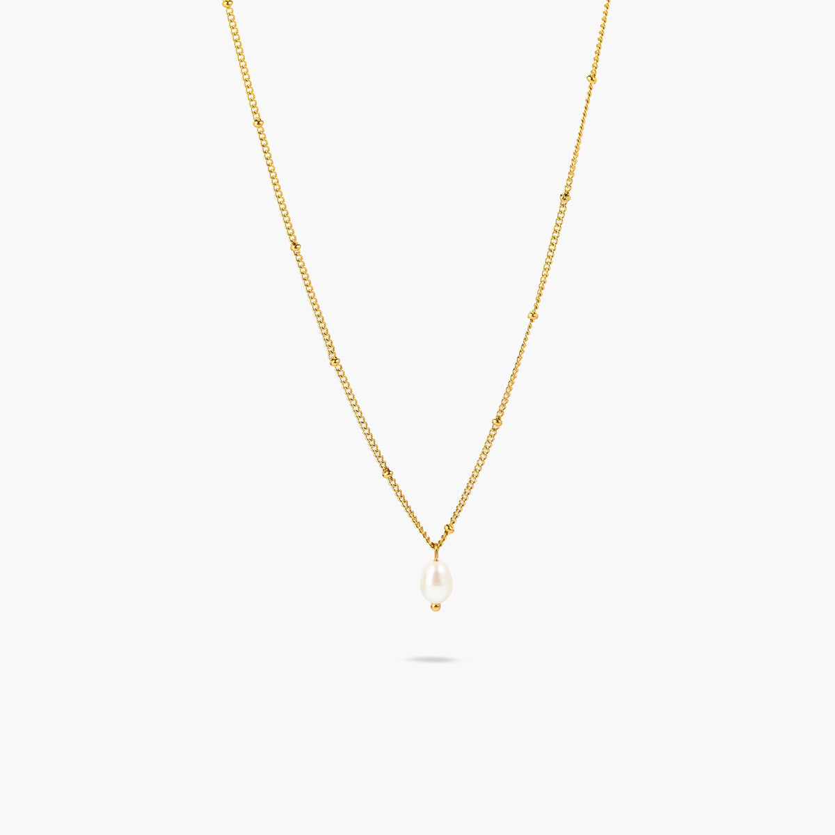 Beaded Pearl Necklace
