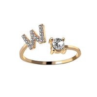 AURA Adjustable Initial Diamond Ring